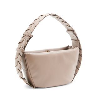 Stella McCartney Braided Puff Shoulder Bag Moss Tan